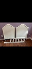 Pottery Barn Kids Juliette crib with toddler bed attachment In French White