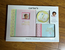 Carter's Keepsake Memory Set Little Sweetie Memory Book Photo Album Stickers