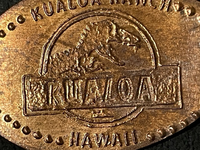 Kualoa Ranch Hawaii Zc Elongated Penny #070885