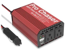 Pro Chaser 400W Power Inverters for Vehicles - DC 12v to 110v AC Car Inverter 