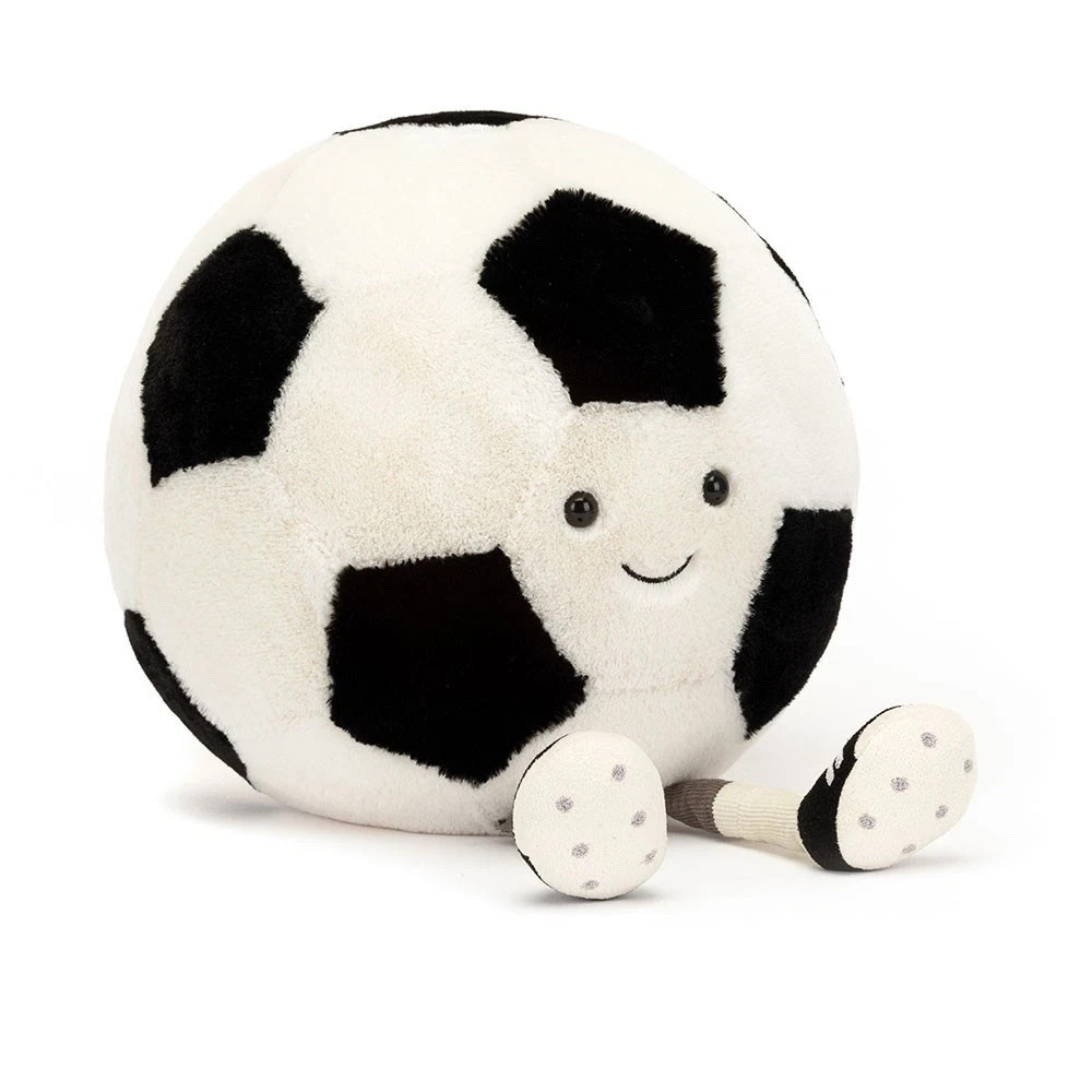 Jellycat Amuseables Sports Football Plush Toy-Soccer Ball Gifts NWT