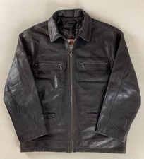 Heavy Leather Highwayman Jacket Biker Jacket Size M