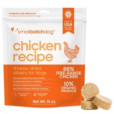 Pets Freeze Dried Raw Dog Food Chicken Recipe 14 oz Organic High Protein Dog