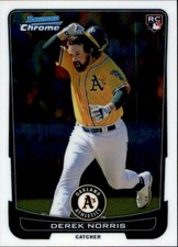 Derek Norris 2012 Bowman Chrome Rookie Card #11. rookie card picture