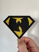 Wu-Tang Iron on Patch White Yellow Black Embroidered Hip Hop Rap Batman