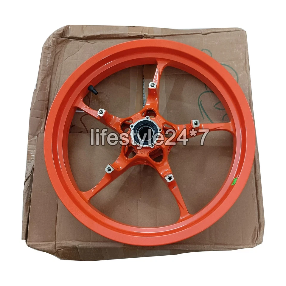 Llanta delantera apta para KTM RC 200 390 Gen-3 color naranja (2022) modelo Foto 4 de 4