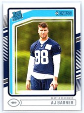 2024 Donruss #367 A.J. Barner RC - Seattle Seahawks