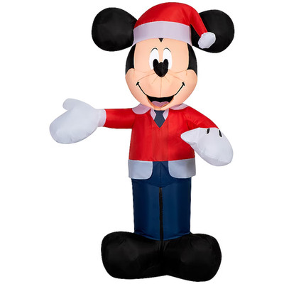 Gemmy Disney Mickey Mouse 3.5ft Airblown Inflatable Christmas Decoration Lighted