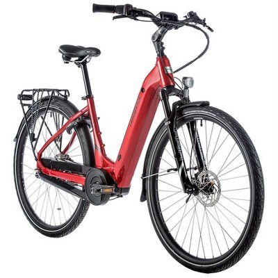 28 Zoll Elektro Fahrrad Leader Fox NEBA E Bike Mittelmotor 80 Nm Pedelec Rot