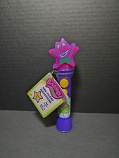 Barney s World Sing-Along Microphone Toy in hand ready to ship