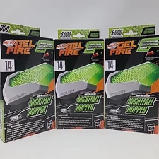 3 Nerf Pro Gel Fire Nightfall Hopper 5000 Rounds Each Box Glow In The Dark 3 Box