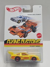 Hot Wheels '76 Chevy Monza Flying Customs Yellow Orange Diecast Metal Unopened