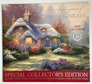 Thomas Kinkade 2009 Special Collectors Edition Calendar COA Landscape Prints