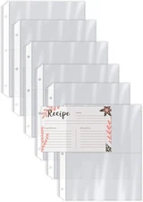Better Kitchen Products Recipe Card Page Protectors, 50 8.5 x 9.5, Clear 