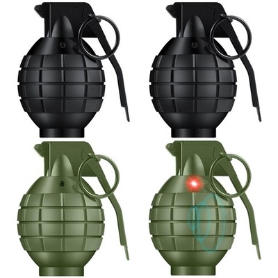 Sratte 4 Pcs Plastic Hand Grenades with Realistic Sound Effects and Flashing ...