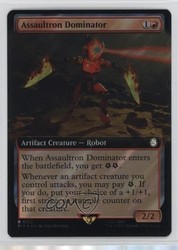 Assaultron Dominator Extended Art Surge Foil #0912 Fallout MTG