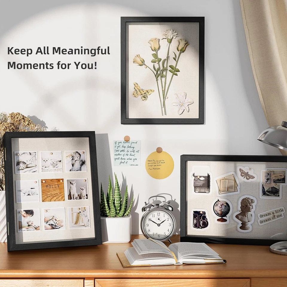 Rustic Shadow Box Frame 13x16.5 Inch - Perfect for Awards, Medals & Memories - Image 4 of 4