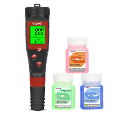 Digital Ph Tester for Water, Ph Meter for Hydroponic Water, TDS Tester EC PPM Te