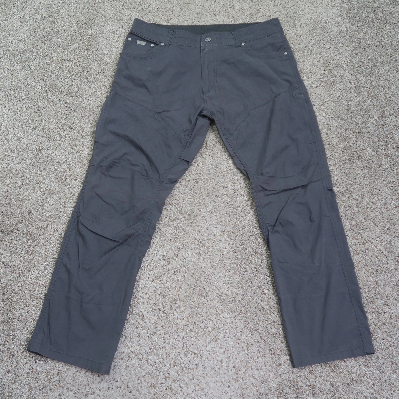 Kuhl Pants Mens 36 Gray Konfidant Air Outdoor Hiking Utility Lightweight 36x30