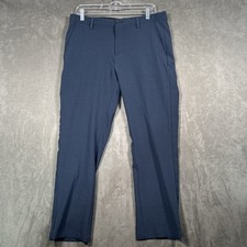 Greg Norman Pants Mens 32x30 Navy Blue Performance Golf Stretch Slash Pockets