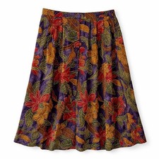 Floral Midi Skirt Deastock Vintage Floral Maximalist Tropical 10 Alfred Dunner