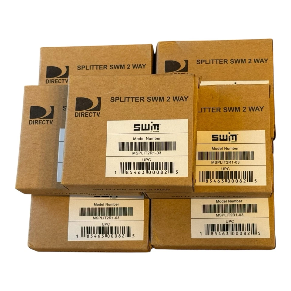 Lot of 7 DirecTV 2 Way SWM Green Splitter MSPLIT2R1-03 SWiM 2Way New - Image 2 of 3