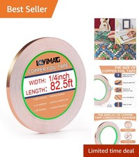 Corrosion-Resistant Copper Foil Tape 82.5FT Perfect for EMI Shielding Crafts