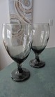 Vintage MCM Libbey Classic Smoke 16 oz Water Goblets Pair of 2 — photo 2