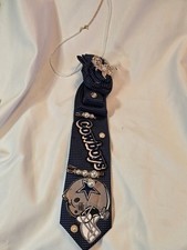 Custom Dallas Cowboys Necktie Necklace Pearl Rhinestone Handmade Fan Jewelry