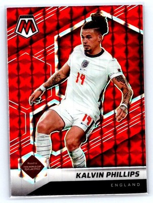 2021-22 Panini Mosaic FIFA Road to World Cup Red Pulsar Kalvin Philips #36 bX9a