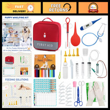 Whelping Kit for Puppies  Kittens - Essential Supplies, Collars, Thermometer 