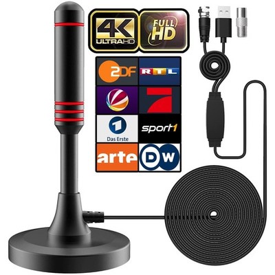 DVB-T Antenne DVB-T2 HDTV Digitalantenne 360 Grad Reichweite
