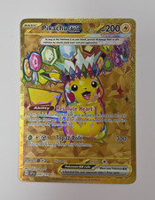 2024 Pokemon Scintille Urgenti Pikachu ex carta rara segreta oro 247/191