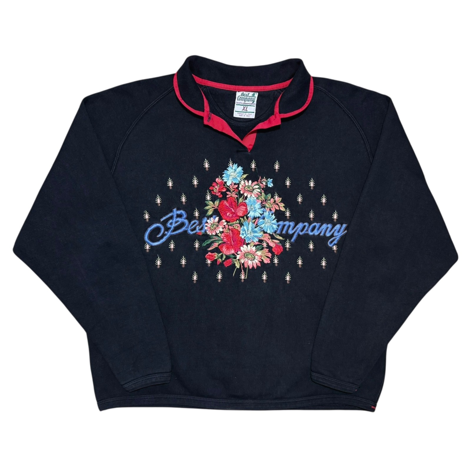 Vintage Best Company Olmes Carretti Sweatshirt size Women’s (XL) Floral Jumper