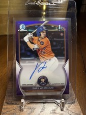 2023 Bowman - Chrome Prospect Autographs Shay Whitcomb #CPA-SW Purple Refractor