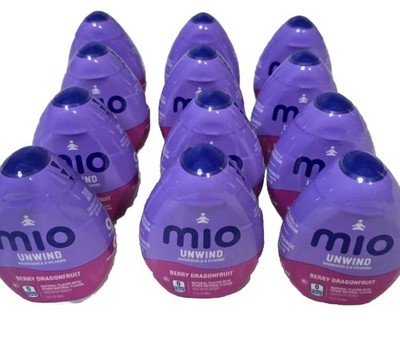 12~ MiO UNWIND Magnesium & B Vitamins BERRY DRAGONFRUIT Each 1.62oz Exp.09/2026