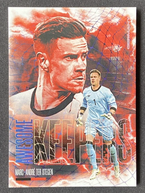 Marc-Andre Ter Stegen 2025 Futera Fans Selection Awesome Keepers Blue /15 #AK29