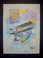 Fender Telecaster Guitar, Super Reverb Amp 1974 Poster Type Ad, Promo Advert