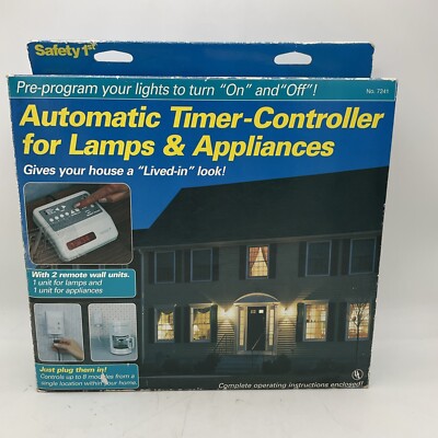 SAFETY 1ST Automatic Timer-Controller For Lamps & Appliances Model 7241 NOS 1995