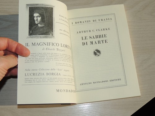 I ROMANZI DI URANIA N.1 LE SABBIE DI MARTE,ANASTATICA - Foto 5 di 12