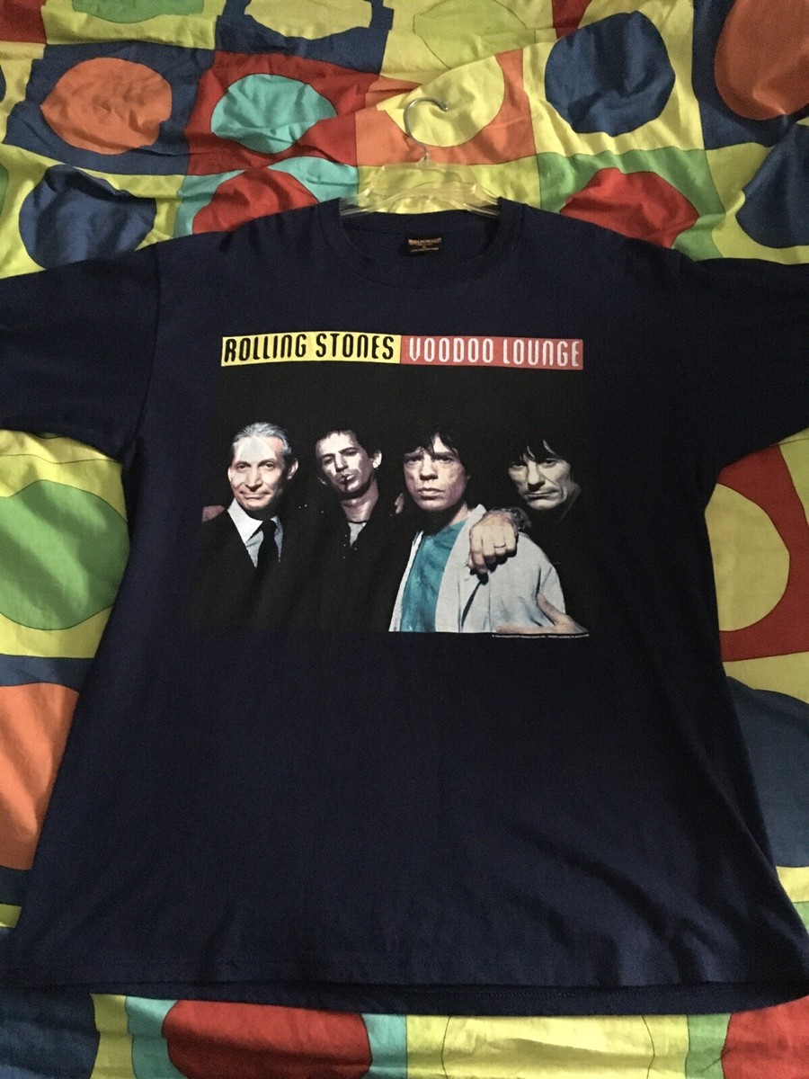1994 rolling stones voodoo lounge tour t shirt xl 24x32.5 | eBay