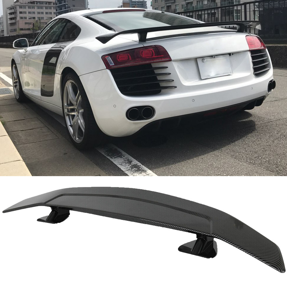 For Audi R8 V8 V10 46" Carbon Fiber GT-Style Rear Trunk Spoiler Wing Racing