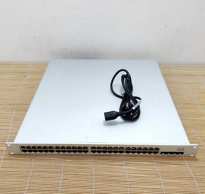 Cisco Meraki MS250-48LP-HW L3 Stack Cloud Managed 370W PoE 48 Port Unclaimed PSU