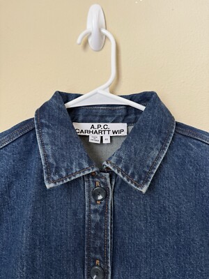 A.P.C. x Carhartt Aurelia Denim Dress Blue 40 | eBay