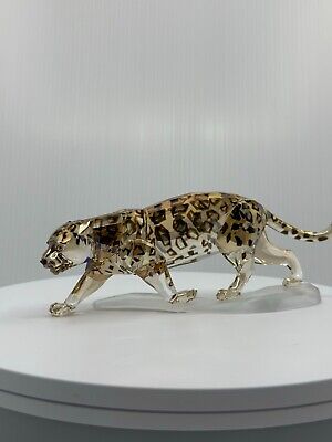 Swarovski Crystal Golden Shine Jaguar 1096796. Retired 2016 Swarovski Crystal Golden Shine Jaguar 1096796. Retired 2016