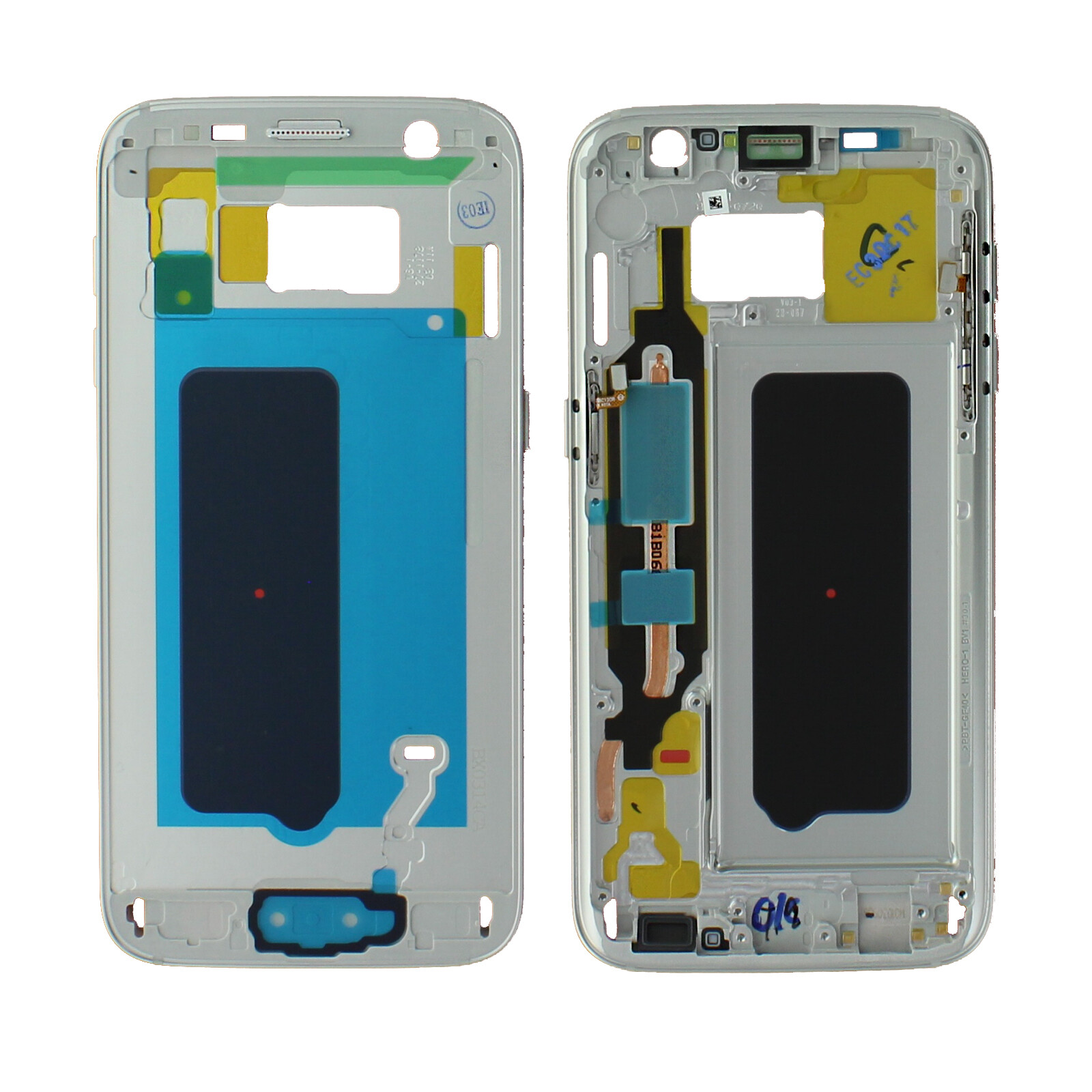 Genuine Samsung Galaxy S7 G930 Middle Frame Chassis Bezel White GH96-09788D