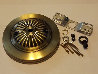 5" ANTIQUE BRASS FINISH CEILING CANOPY KIT FOR LIGHT FIXTURES NEW 54617J