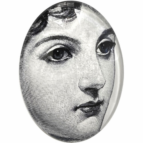 Victorian Womans Face Vintage Illustration Jewelry Supplies Cabochon Cavalieri - Picture 1 of 5