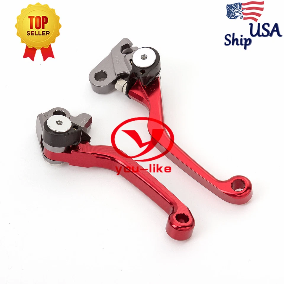 USA Pivot Bike Brake Clutch Levers Off-road For HONDA CRF250R CRF450R 2007-2018 - Изображение 4 из 4