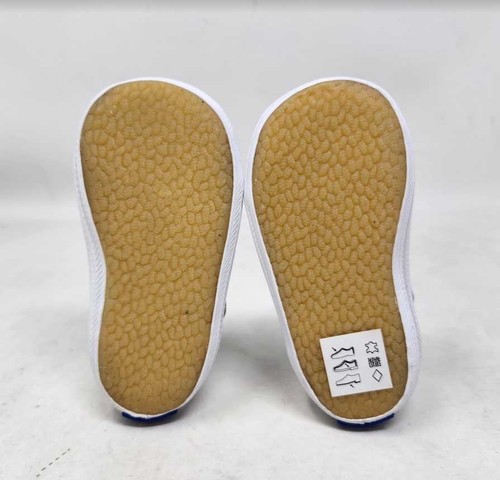 Keds baby girl's 2 Champion toe-cap T-strap white leather shoes - Picture 9 of 10